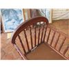 Image 4 : Carved Wooden Rocking Crib Cradle 38"x22"x27"H