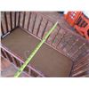 Image 8 : Carved Wooden Rocking Crib Cradle 38"x22"x27"H