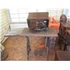 Image 2 : Antique 1876 Wilcox & Gibbs Sewing Machine & Original Table w/ 3 Drawers & Treadle 28"x16"x29"H
