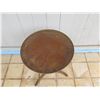 Image 2 : Round Wooden Table on Pedestal Tripod Base 16" Dia, 21" H