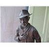 Image 2 : Tall Figure 'Old Rome" Man w/ Wagon by C. Gording 1993 on Wood Base 28"L x 22"H