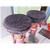 Image 8 : Qty 2 Volkmar Matthes West German Nutcracker Barstools on Wood Bases 30"H