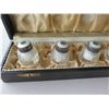 Image 2 : Qty 6 Danish Sterling Hand-Enamelled Shakers in Hard Case