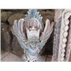 Image 2 : Qty 2 Carved Wooden Balinese Figures, 16" H & 20" H
