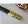 Image 8 : Sword w/ Red & Gold Colored Hilt Handle & Sheath 36"L