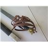 Image 2 : Sword w/ Carved Metal Hilt Handle & Sheath 42"L