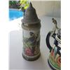 Image 2 : Qty 4 Lidded Beer Steins:  Military, City & Countryside Scenes, etc Misc Size