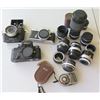 Image 1 : Qty 3 Cameras: Nikon, Nikonos & Nikomat w/ Approx. 9 Lenses & Weston Master IV Meter