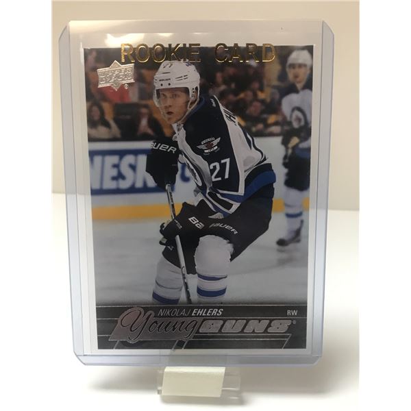 NIKOLAJ EHLERS U.D. YOUNG GUNS ROOKIE CARD