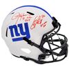 Image 1 : LAWRENCE TAYLOR AND SEQUAN BARKLEY DUAL SIGNED NY GIANTS FULL SIZE HELMET (BECKETT COA)