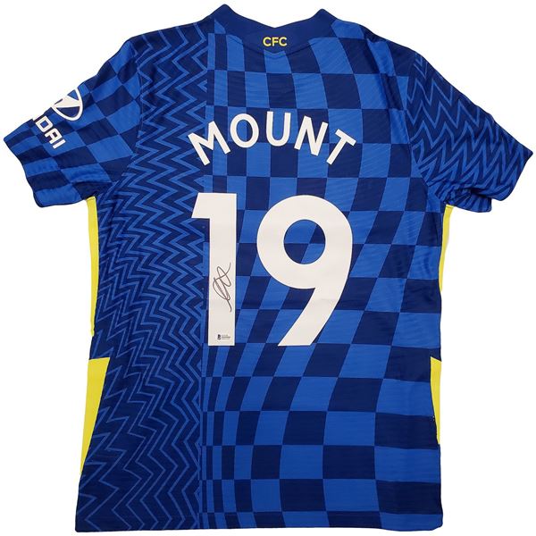 MASON MOUNT SIGNED CHELSEA F.C NIKE SOCCER JERSEY (BECKETT COA)