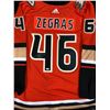 Image 1 : TREVOR ZEGRAS SIGNED ANAHEIM DUCKS ADIDAS PRO JERSEY (AJ COA)