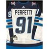 Image 1 : COLE PERFETTI SIGNED WINNIPEG JETS ADIADS PRO HOCKEY JERSEY (AJ COA)