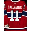 Image 1 : BRENDAN GALLAGHER SIGNED MONTREAL CANADIANS ADIDAS PRO JERSEY (AJ SPORTS COA)