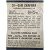 Image 2 : 1949 LEAF BASEBALL SAM CHAPMAN