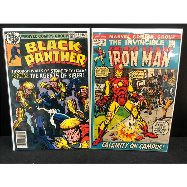 MARVEL COMICS BLACK PANTHER AND IRON MAN LOT