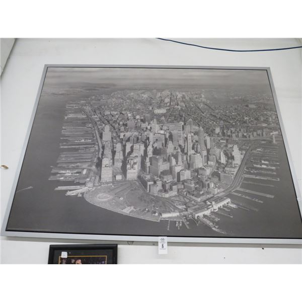 Framed New York City Skyline Photo Print - 40" x 55"