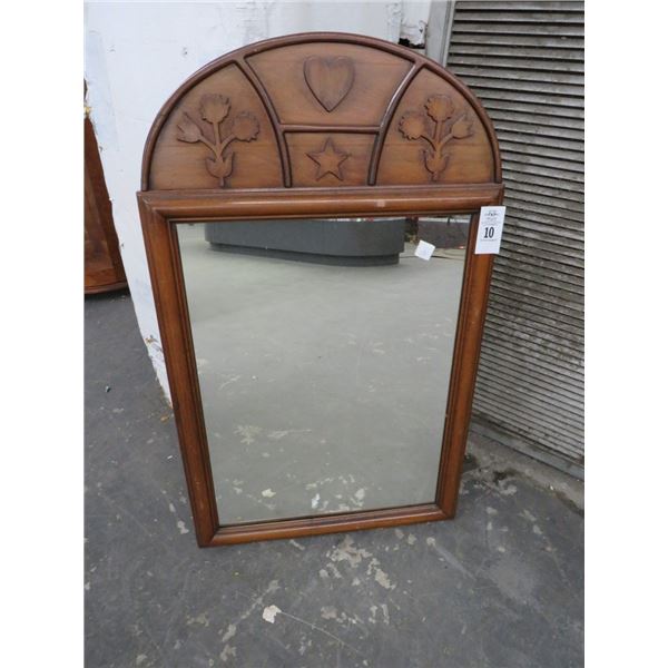 2-Carved Wood Framed Mirror - 2 X $ - No Shipping