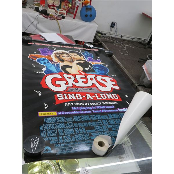 Grease Poster Autographed by John Travolta