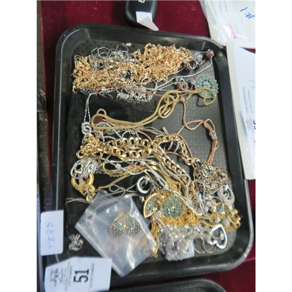 Tray Lot of Fashion Jewelry