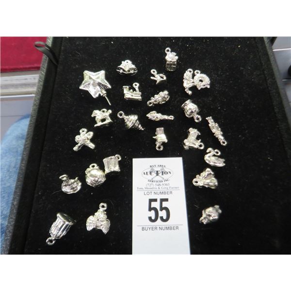 Lot of Silver Charms (24)