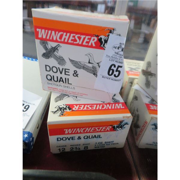 3-Winchester Box of 25 - 12 Gauge Shotgun Shells - 3 X $