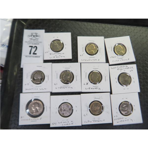 Buffalo, Liberty & Other Dated Nickels (11)