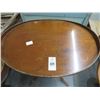 Image 2 : Mersman Carved Mahogany Claw Foot Harp Base Oval Table