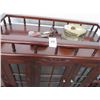 Image 2 : Mahogany Carved Wagon Style 2 Sided Tea Cart