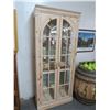 Image 1 : Pine Brass Accent 2 Door Curio Cabinet