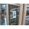 Image 2 : Pine Brass Accent 2 Door Curio Cabinet