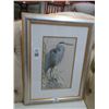 Image 1 : Framed Egret Print - 24" x 17"