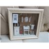 Image 1 : Framed Bathroom Shadow Box - 11" x 11"
