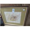 Image 1 : Bambi Framed Painting - 23" x 21"