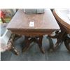 Image 1 : Carved Mahogany Empire Marble Top Side Table