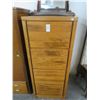 Image 1 : Oak 4 Drawer File Cabinet