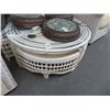 Image 1 : Rattan Round Glasstop Table w/4 Stools