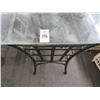 Image 2 : Metal Base Glasstop Patio Table