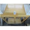 Image 2 : Oak 2 Drawer Dining Cart w/2 Stools And Bed Tray