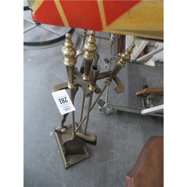 Metal Fireplace Poker Set