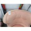 Image 2 : Peach Wing Back Fabric Armchair