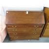 Image 1 : Mahogany 4 Drawer Drop Front Desk