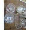 Image 2 : Lot of Pressed Glass Dishes, Pans & Juicers