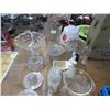 Image 3 : Lot of Pressed Glass Dishes, Pans & Juicers