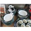 Image 2 : Dansk Dark Trim China Set And Cake Dish