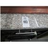 Image 2 : Marbletop Rolling Island Wine Rack Cart