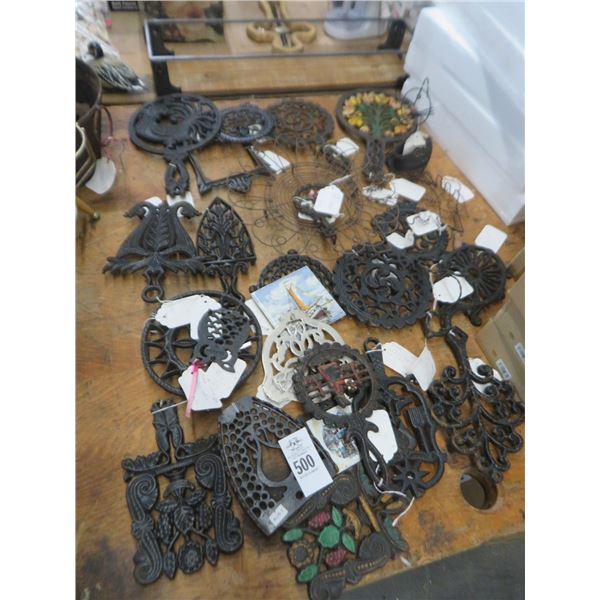 Lot of Cast Iron Trivets