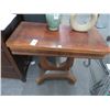 Image 1 : Carved Mahogany Flip Top Side Table