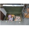 Image 1 : Grey Steamer Trunk w/Vintage Playboy Magazines