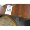 Image 4 : Mahogany 3 Pc. Drop Leaf Table w/Rush Seat Chairs